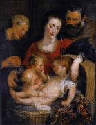 Peter Paul Rubens The Holy Family with St Elizabeth oil painting on canvas